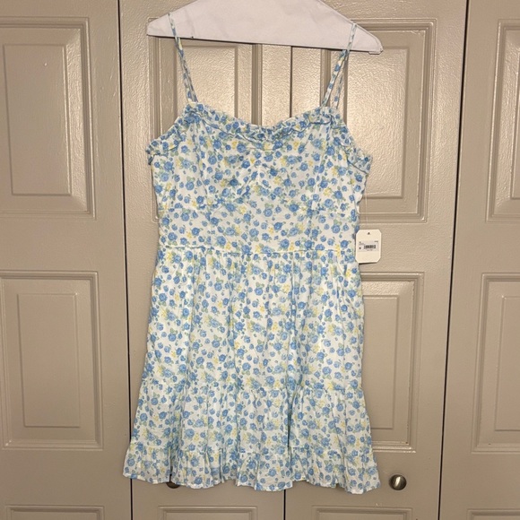 Altar'd State Dresses & Skirts - Altar'd State Blue and Yellow Floral Dress